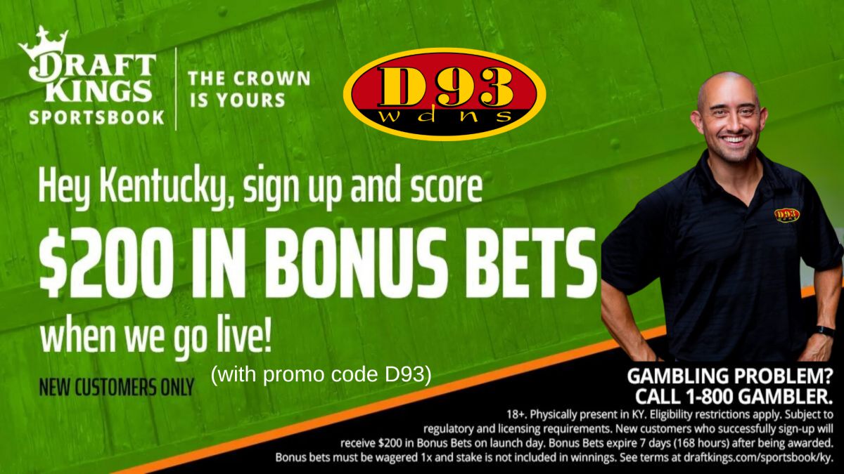 Sign up and score $200 in bonus bets when we go live! New customers only with promo code D93